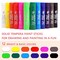 Paint Sticks,12 Classic Colors, Washable Paint, Non-toxic, Tempera Paint Sticks for Kids and Students